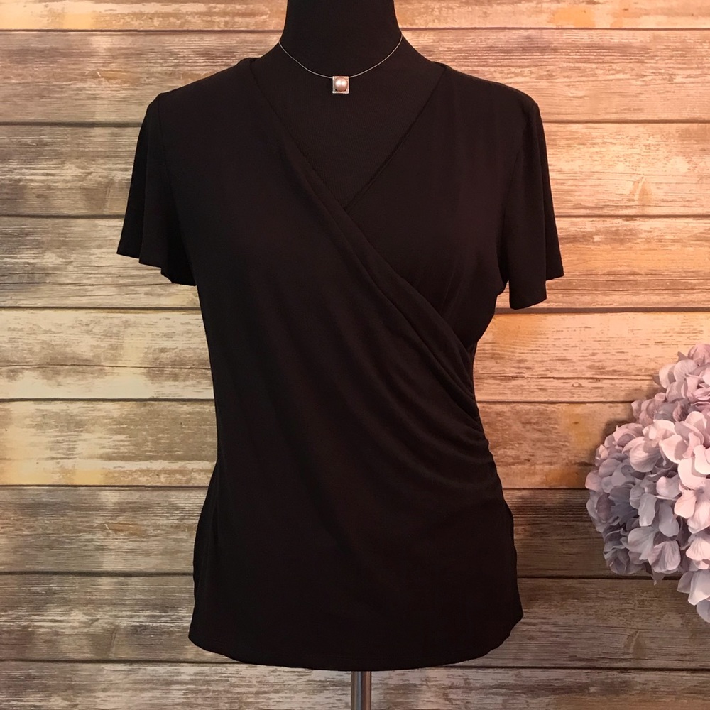 Talbots overlap V cut Top